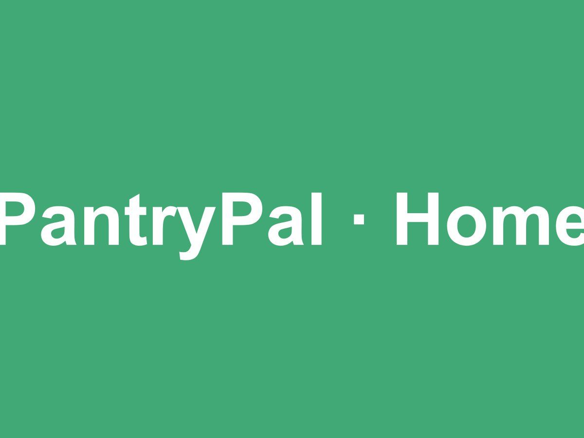 PantryPal — schermata principale