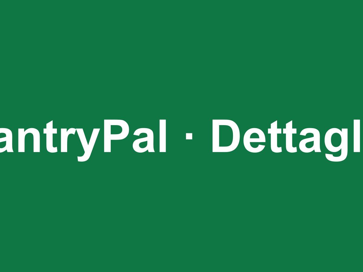 PantryPal — schermata di dettaglio