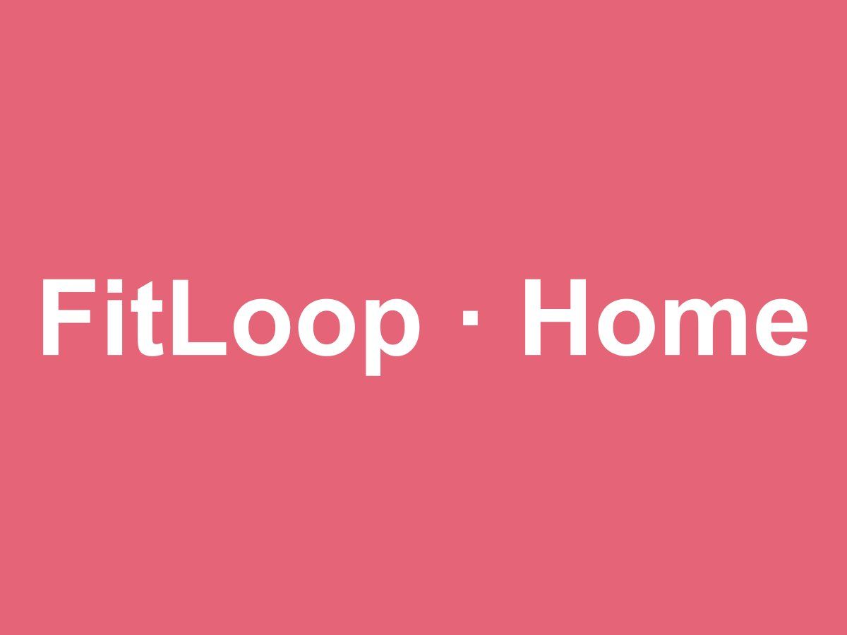 FitLoop — schermata principale