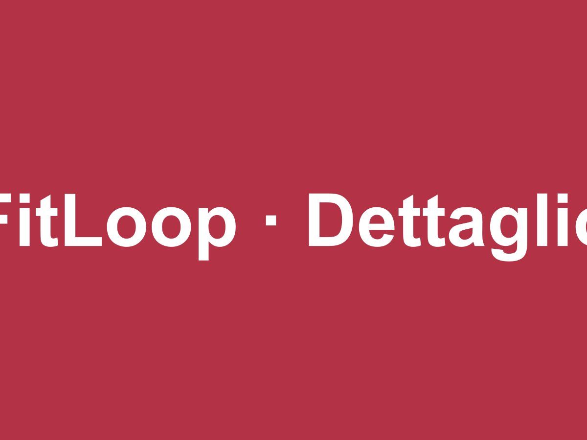 FitLoop — schermata di dettaglio